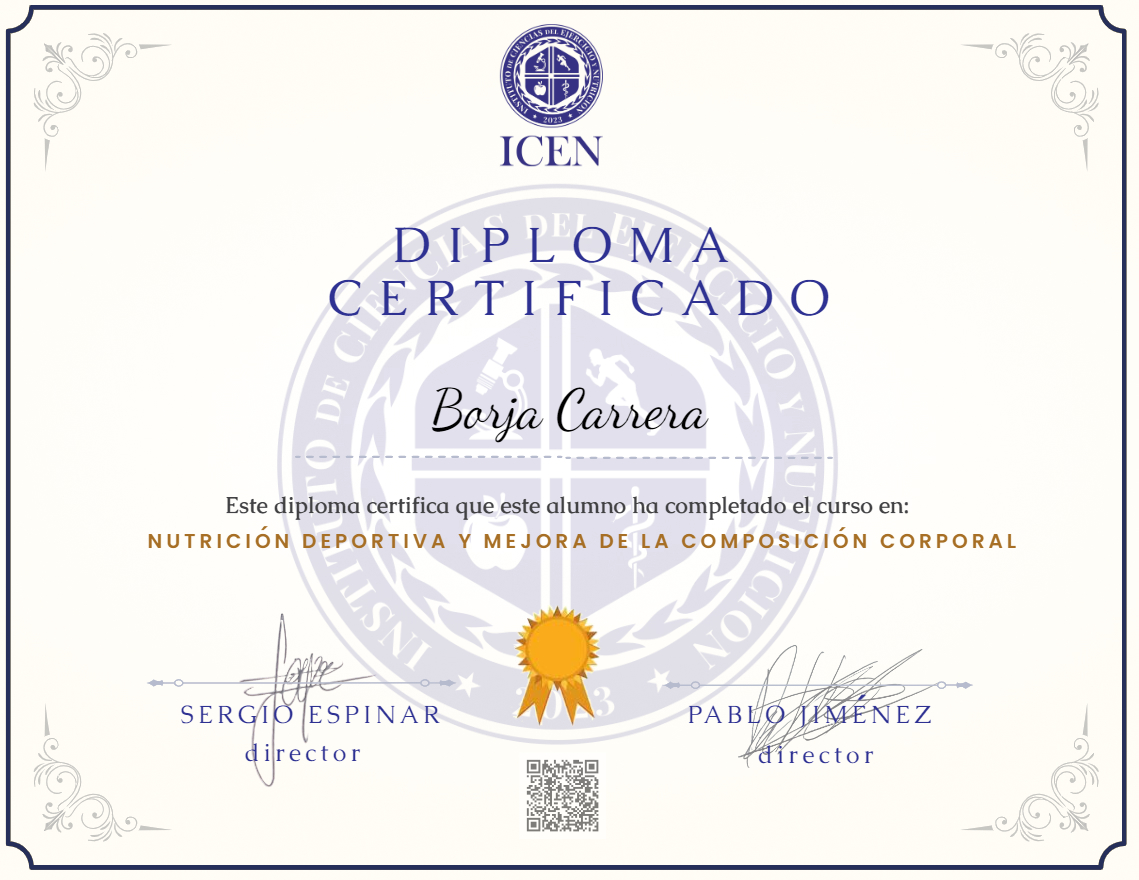 CURSO GRATUITO DE NUTRICIÓN DEPORTIVA Y MEJORA DE LA COMPOSICIÓN CORPORAL